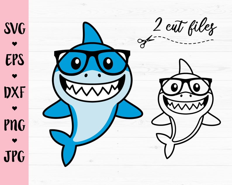 Free Free Shark With Glasses Svg 843 SVG PNG EPS DXF File