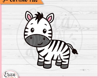 Zebra Cute Animals SVG cut file for Cricut Silhouette Safari Animals Nursery Jungle Baby Shower Zebra Clipart Zoo Kids T Shirt Iron on Vinyl