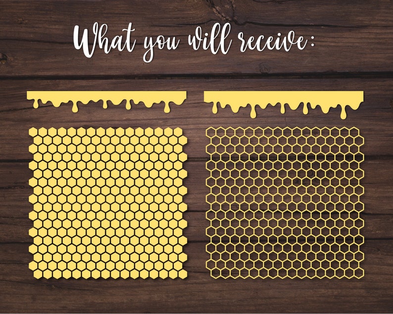 Download Honeycombs SVG Honey Drips svg cut files Honeycomb pattern ...