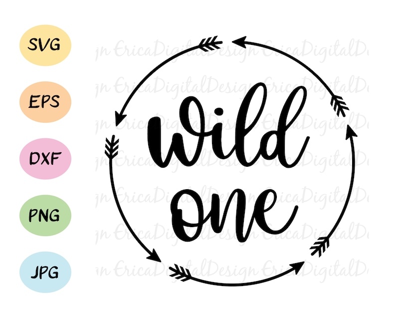 Download Wild One SVG cut file First birthday cutting file Baby Boy | Etsy