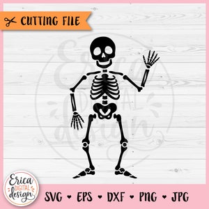 Skelett SVG geschnitten Datei Cricut Silhouette Tanzen Skelett Schädel Spooky Saison Kinder Halloween Shirt Lustige Halloween Clipart PNG Eisen auf Vinyl