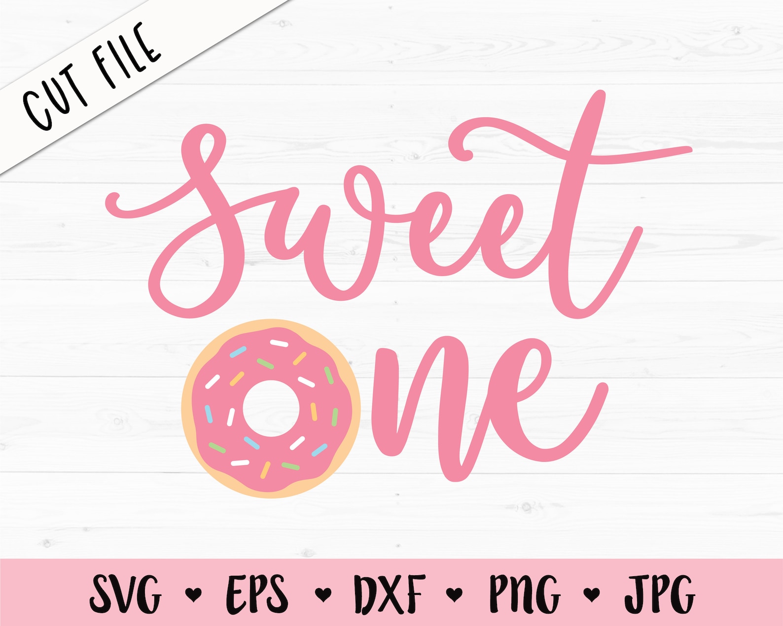 Sweet One SVG First Birthday Cutting File 1st Birthday Party One Sweet ...