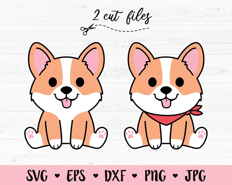 Download Baby Corgi SVG layered cut file Funny Cool corgi dog ...