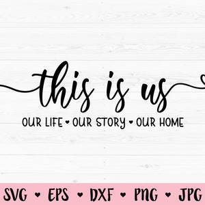 Questo siamo noi SVG il nostro storia taglio file famiglia svg citazione di nozze Anniversario segno Casa arredamento Love Silhouette Cricut vile Decalco maniera Stencil legno