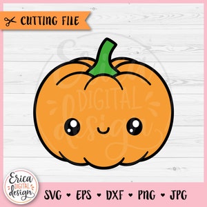 Niedliche Kürbis Gesicht geschichtet SVG geschnitten Datei für Cricut Silhouette Herbst Kürbis Saison Shirt Ernte Clipart Erntedankfest Bauernhaus Herbst Dekor