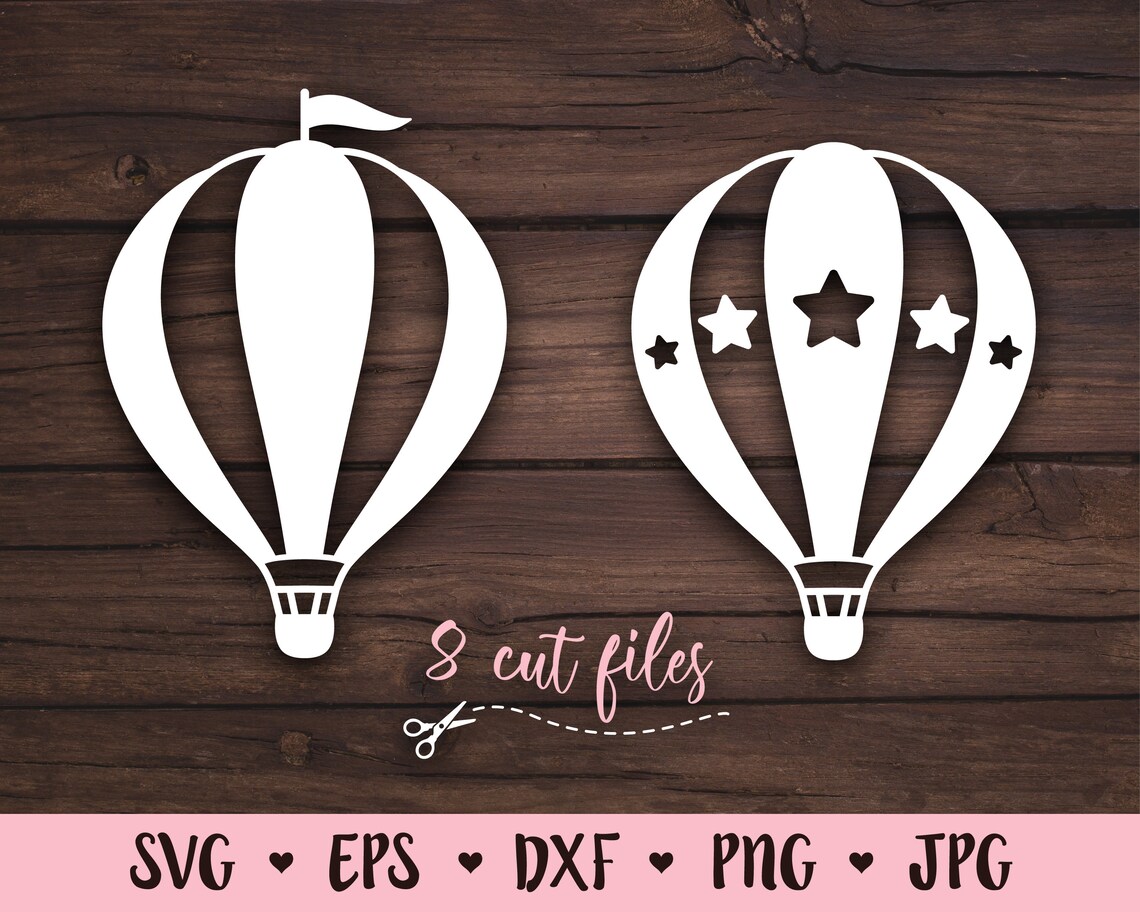 Hot Air Balloon SVG Bundle Air Balloons Svg Cutting File Party Decor ...