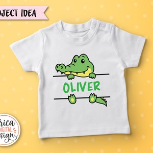 Safari Tier Namen Rahmen SVG Schnittdatei Cricut Silhouette Split Monogramm Student Namensschild Schule Klassenzimmer Label Kinder Baby Lehrer Dschungel Zoo Bild 6