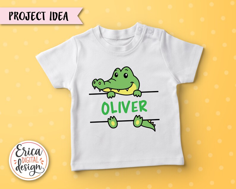Safari Tier Namen Rahmen SVG Schnittdatei Cricut Silhouette Split Monogramm Student Namensschild Schule Klassenzimmer Label Kinder Baby Lehrer Dschungel Zoo Bild 6
