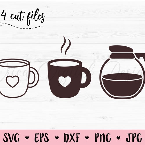 Coffee SVG Bundle Coffee Cup Cut File Coffee Mug Coffee to Go - Etsy