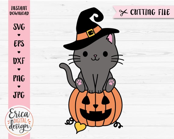 Free Stock Photo of Halloween Cat Icon Means Trick Or Treat And Autumn