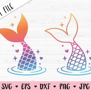 Mermaid Tail SVG Mermaid cut file Mermaid scales Anniversaire party Girl Cute Summer shirt Sea Beach Silhouette Cricut Vinyl Sublimation Iron on