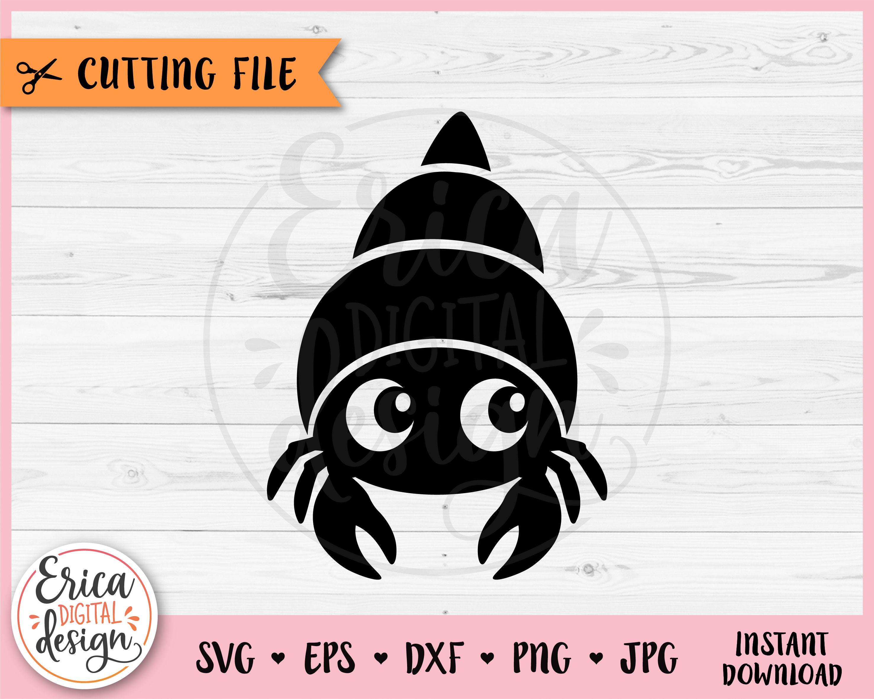 Cute Hermit Crab SVG Cut File for Cricut Silhouette Sea Animal Underwater  Creature Seaworld Ocean Beach Summer Iron on Vinyl Laser Engraving - Etsy