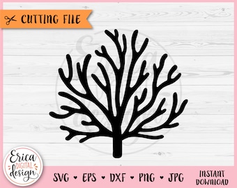 Coral SVG cut file Cricut Silhouette Coral Reef Sea Animals Underwater Creature Seaworld Ocean Marine Summer Iron on Vinyl Laser Engraving