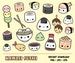 Sushi kawaii Clipart Bundle Cute sushi clip art Onigiri Nigiri Maki Ramen Noodles Soy sauce Japanese food Rolls Printable Planner Stickers 