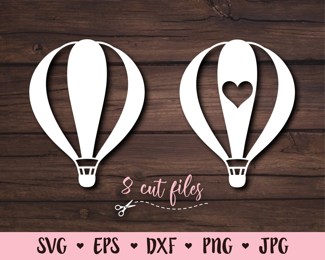 Hot Air Balloon SVG Bundle Air Balloons Svg Cutting File Party Decor ...