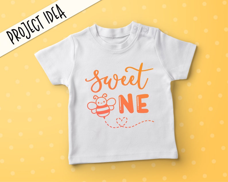 Download Sweet One SVG 1st First Birthday cut file Baby cute bee | Etsy