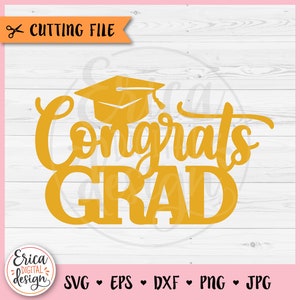 卒業おめでとう SVG 卒業ケーキ トッパー カット ファイル Cricut シルエット 卒業カップケーキ トッパー 2024 年度卒業パーティー レーザー彫刻