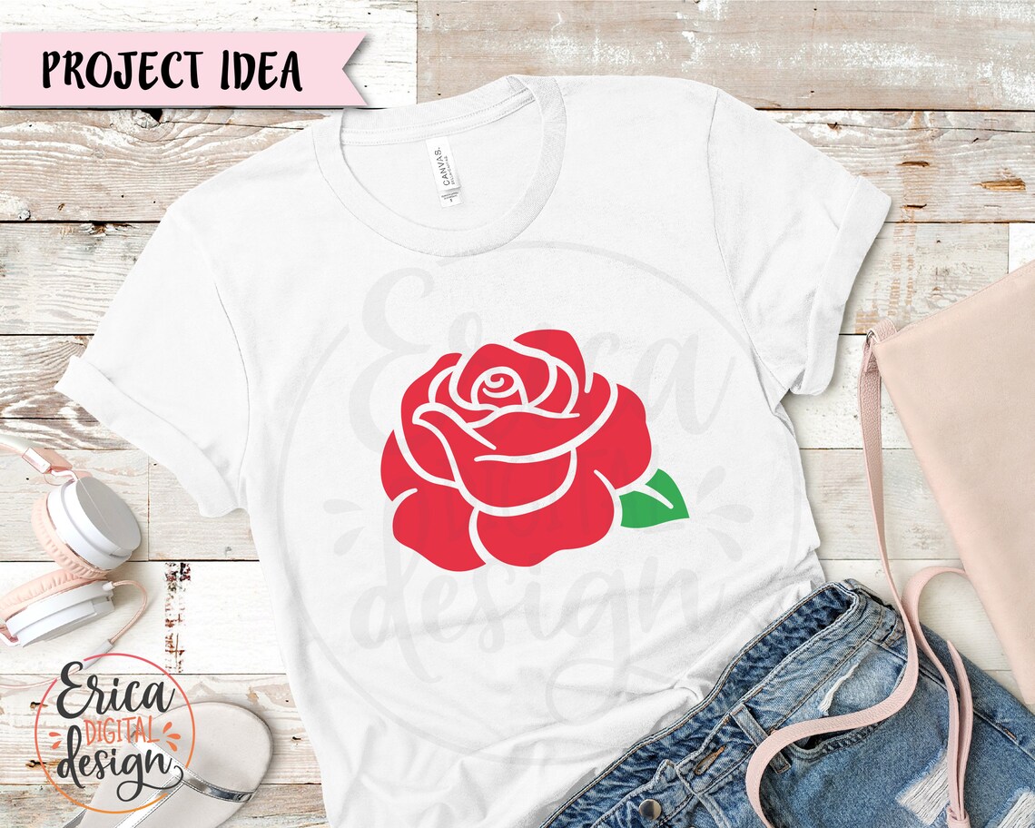 Roses SVG Bundle Basic Rose Cut File Beautiful Flower Floral Outline ...