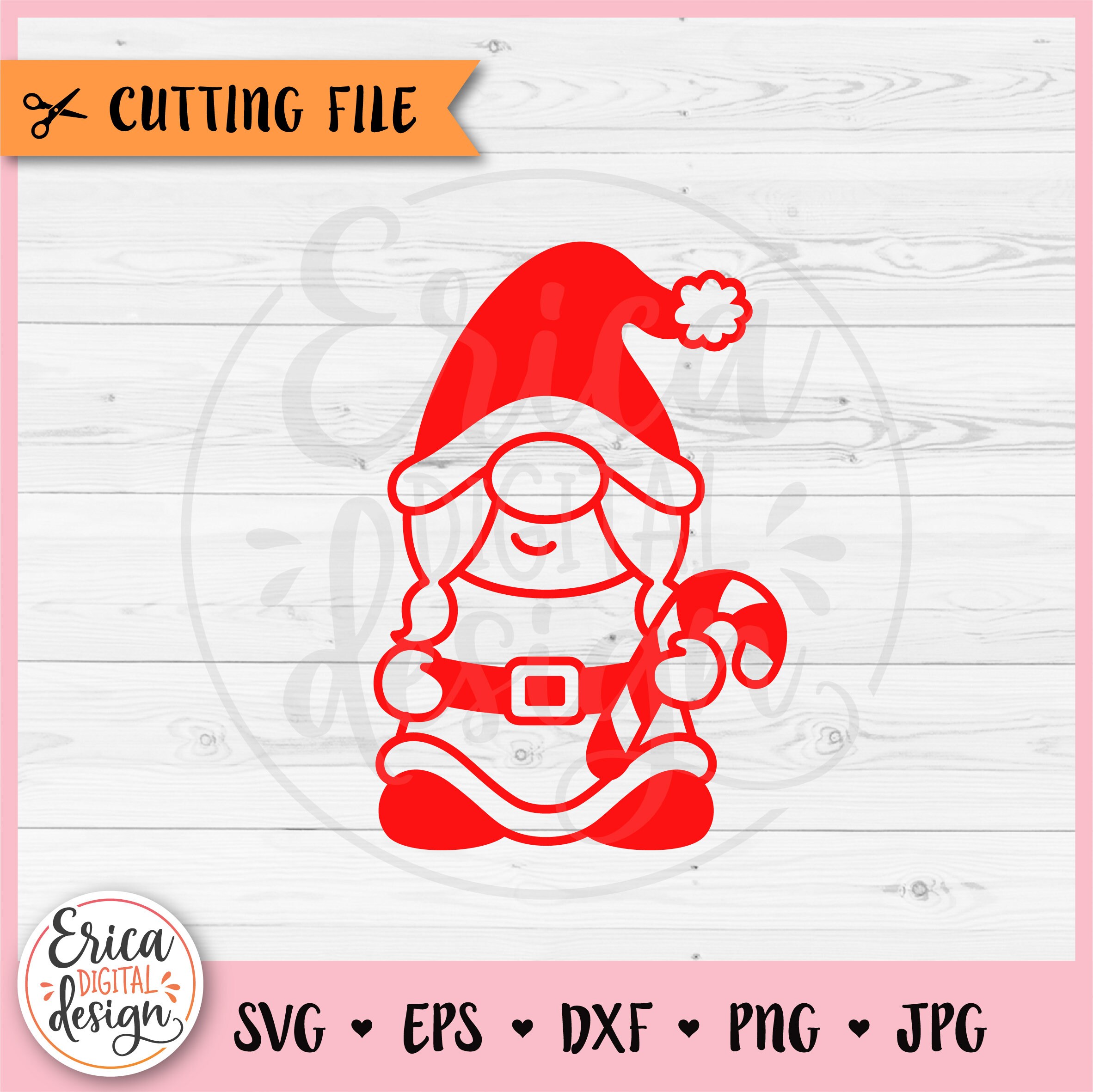Mrs Claus SVG Christmas Gnome Cut File Cricut Silhouette Funny Santa ...