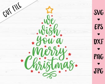 We Wish You A Merry Christmas Svg | Etsy
