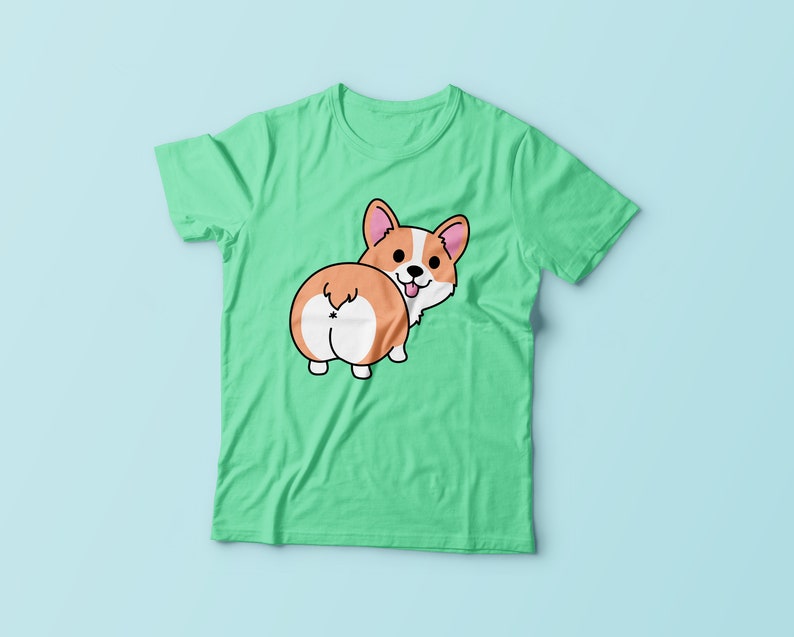 Download Corgi Butt SVG layered cut file Kawaii corgi dog vector ...