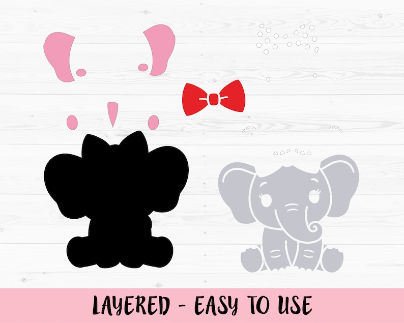 Free Free 98 Elephant With Bow Svg SVG PNG EPS DXF File