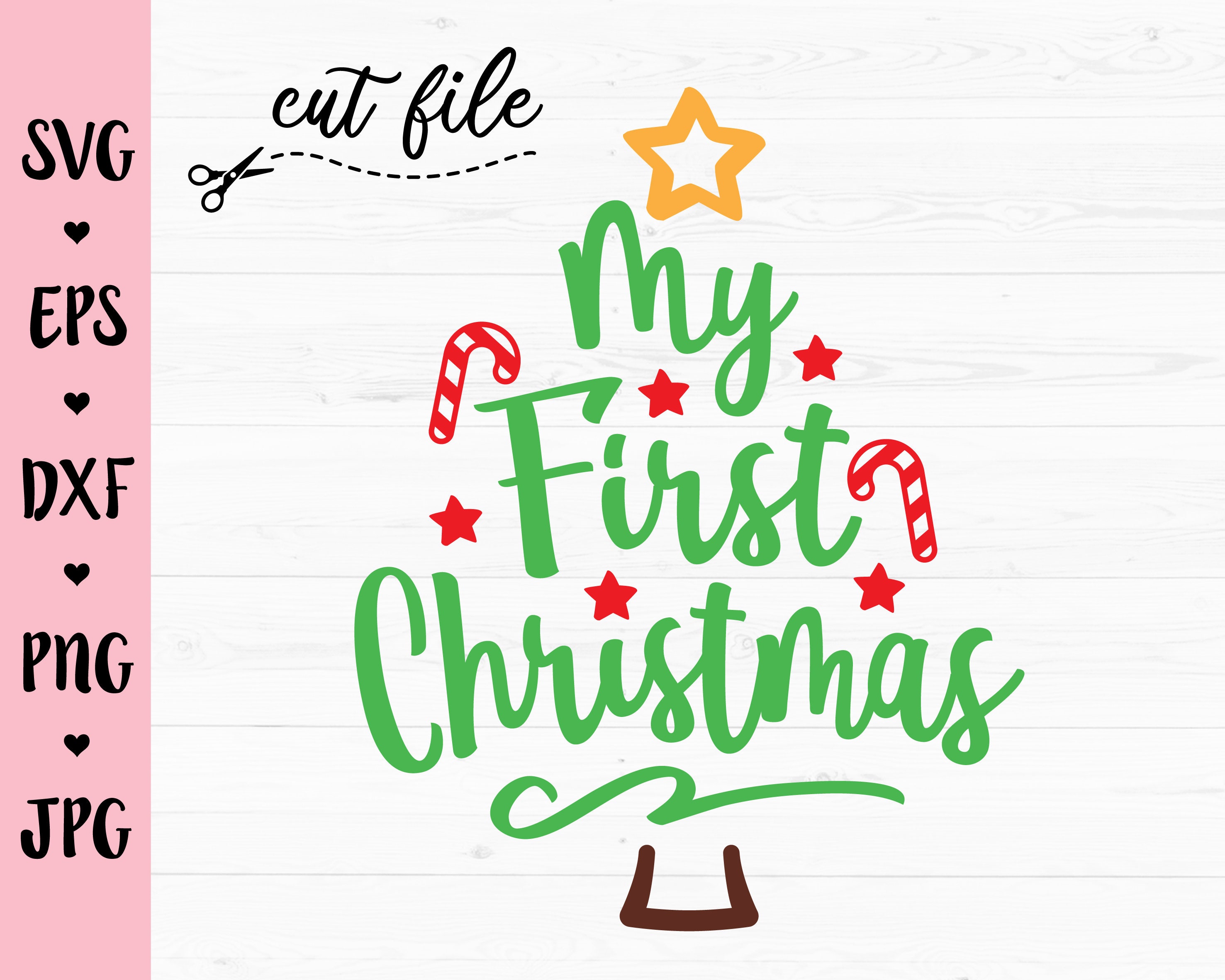 Download My First Christmas SVG My 1st Christmas cut file Newborn ...