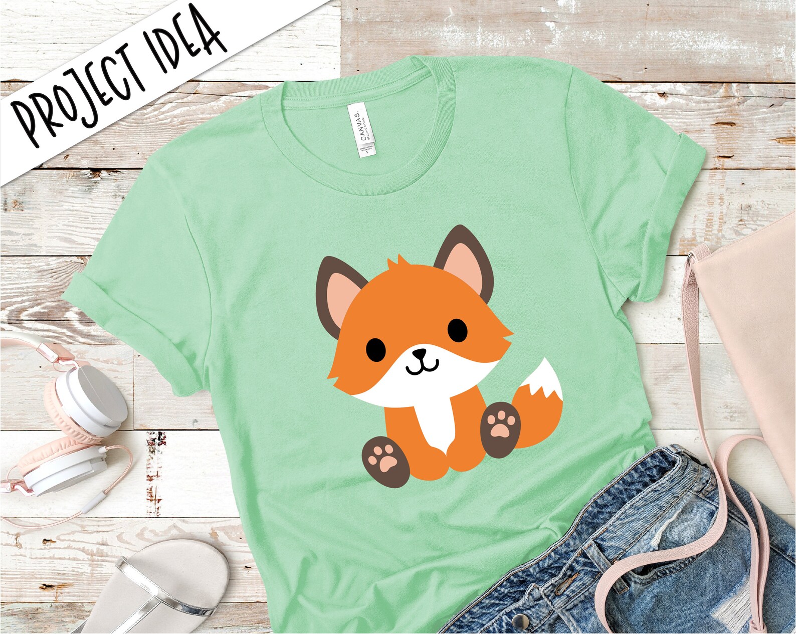 Baby Fox cropped T-Shirt