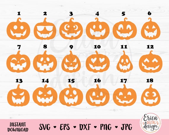 31 Pumpkin SVGs for Halloween, Fall, and Harvest Season