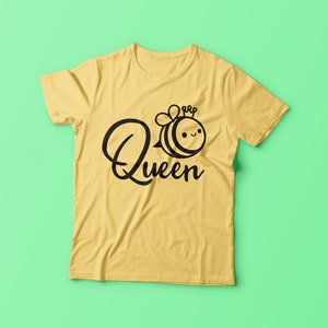 Queen Bee SVG Cut File Cute Queen Bee Cutting File Mom Boss Funny ...