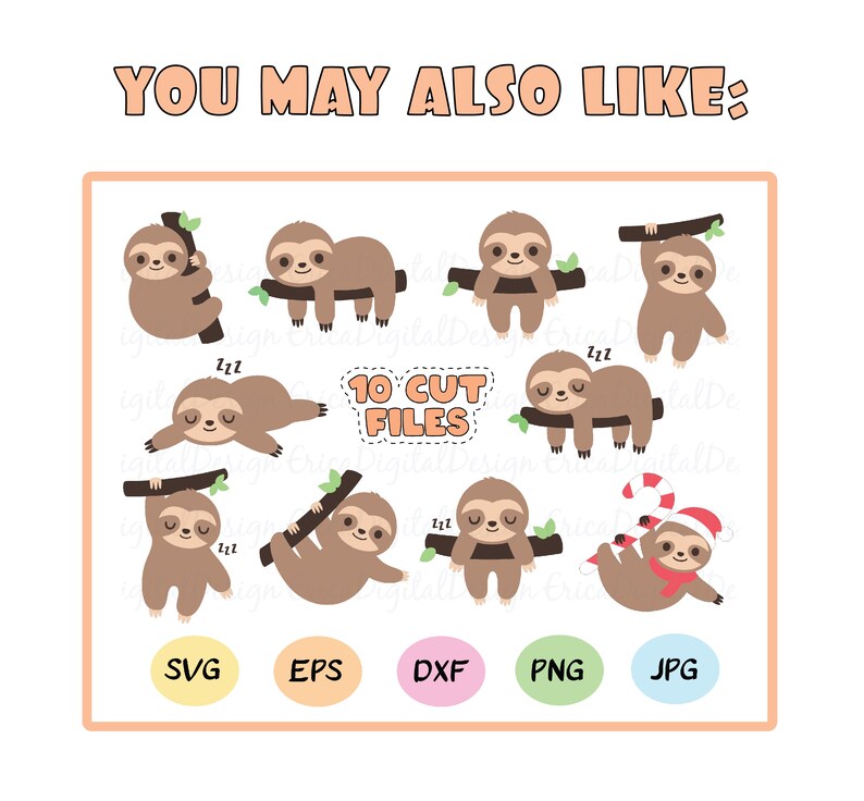Download Cute Sloth Svg Kawaii Baby Sloth Cut File Funny Lazy Sloth Vector Cutting File Clipart Eps Dxf Silhouette Cameo Curio Cricut Vinyl T Shirt Clip Art Art Collectibles Safarni Org