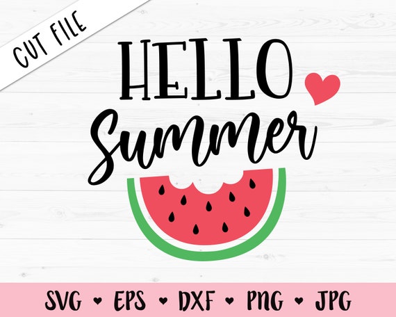 Download Hello Summer Svg Summer Layered Cut File Watermelon Melon Svg Etsy