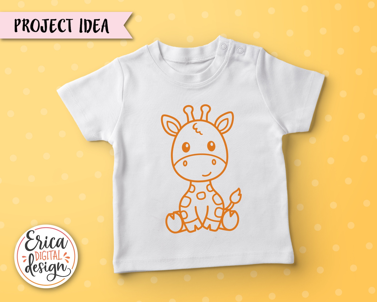 Giraffe SVG Cute Baby Giraffe Outline Cut File Cricut - Etsy