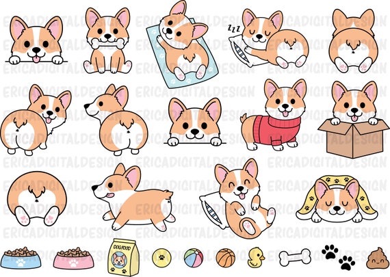 Kawaii Stickers Small Cartoon Rabbit Cat Bear Dog Pet Animal Cakes