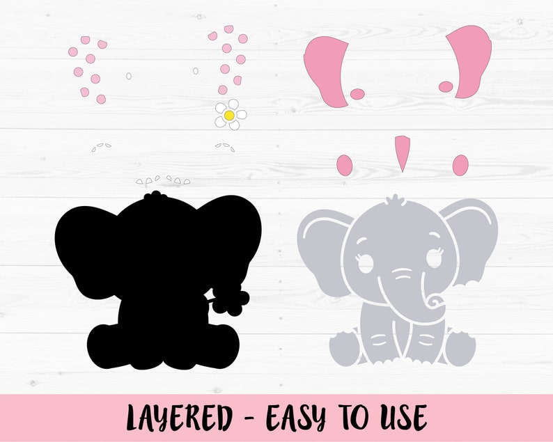 Free Free 269 Silhouette Cute Elephant Svg SVG PNG EPS DXF File
