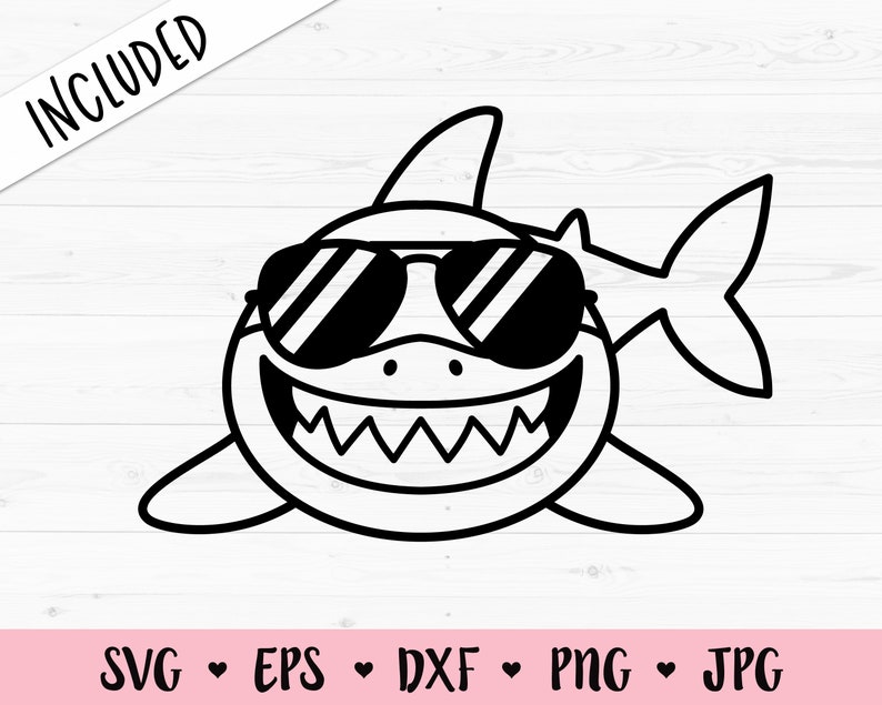Free Free 149 Baby Shark With Glasses Svg SVG PNG EPS DXF File