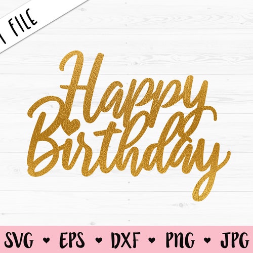 Anniversary Cake Topper SVG Happy Anniversary Cut File Cupcake - Etsy