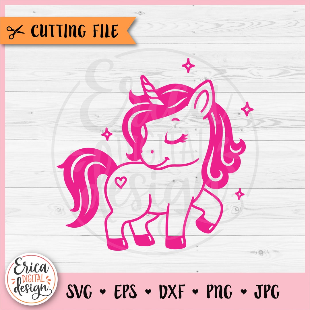 Baby Unicorn SVG Cute Unicorn Cut File for Cricut Silhouette Magical ...