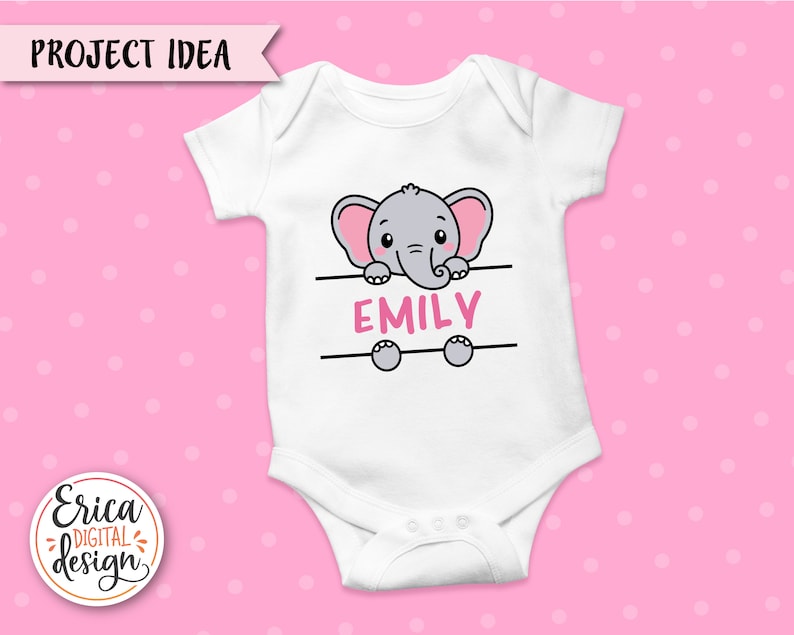 Safari Tier Namen Rahmen SVG Schnittdatei Cricut Silhouette Split Monogramm Student Namensschild Schule Klassenzimmer Label Kinder Baby Lehrer Dschungel Zoo Bild 4