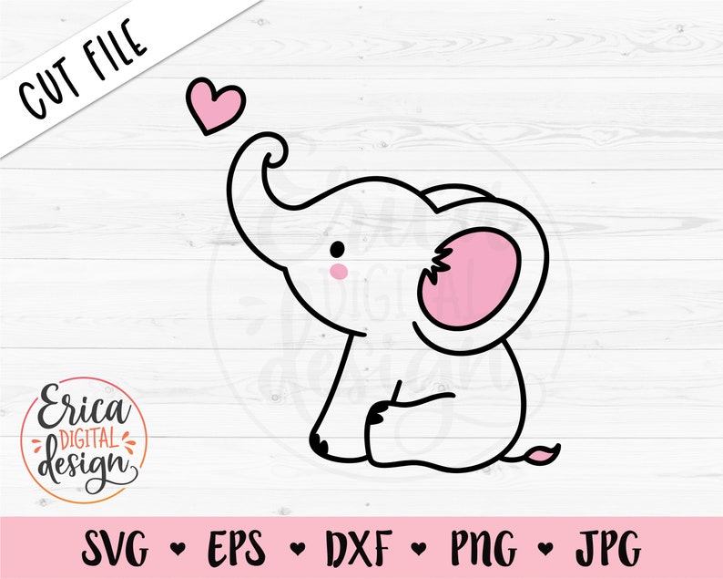 Free Free 65 Baby Elephant Outline Svg SVG PNG EPS DXF File