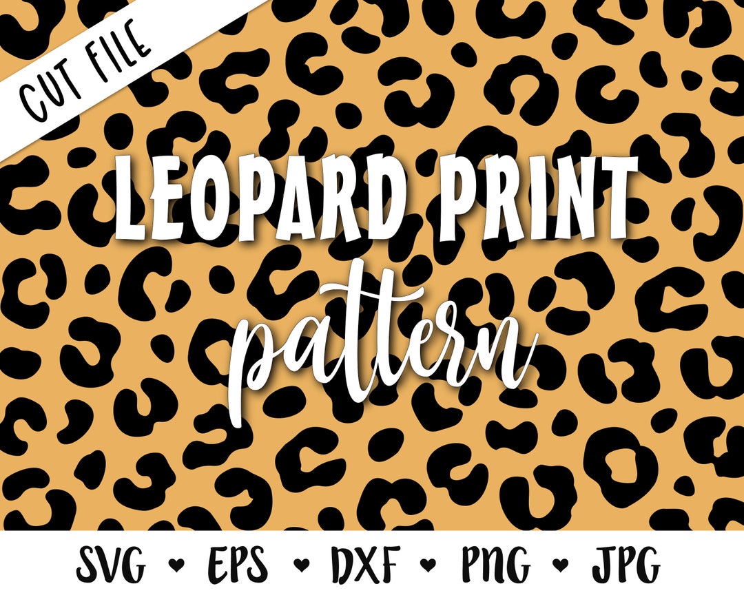 Leopard Print SVG Cheetah Repeating Pattern Cut File Leopard Spots ...