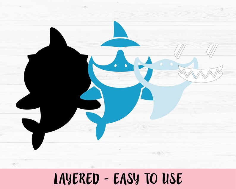 Download Shark SVG Shark with sunglasses layered cut file Funny ...