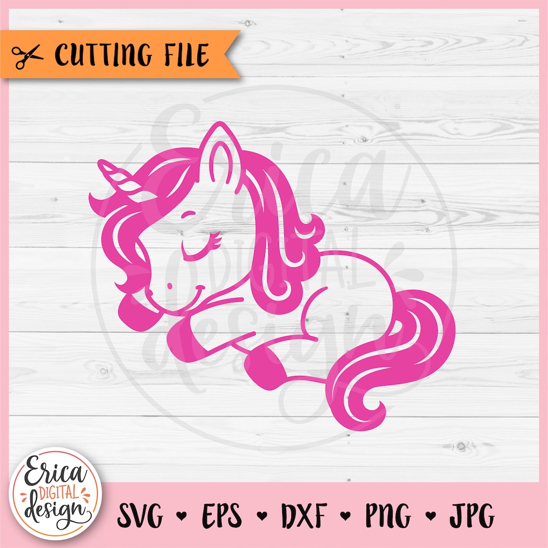 Baby Unicorn SVG Cute Unicorn Cut File for Cricut Silhouette Magical ...