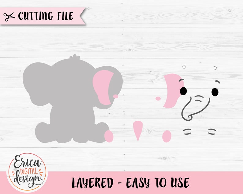 Free Free 224 Silhouette Cute Elephant Svg SVG PNG EPS DXF File