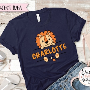 Safari Tier Namen Rahmen SVG Schnittdatei Cricut Silhouette Split Monogramm Student Namensschild Schule Klassenzimmer Label Kinder Baby Lehrer Dschungel Zoo Bild 10