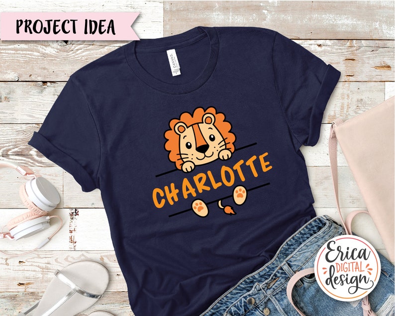 Safari Tier Namen Rahmen SVG Schnittdatei Cricut Silhouette Split Monogramm Student Namensschild Schule Klassenzimmer Label Kinder Baby Lehrer Dschungel Zoo Bild 10