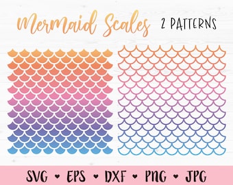 Mermaid Scales SVG Mermaid tail seamless pattern cut file Fish scales texture Scallop Shell pattern Girl Cute Summer Silhouette Cricut Vinyl