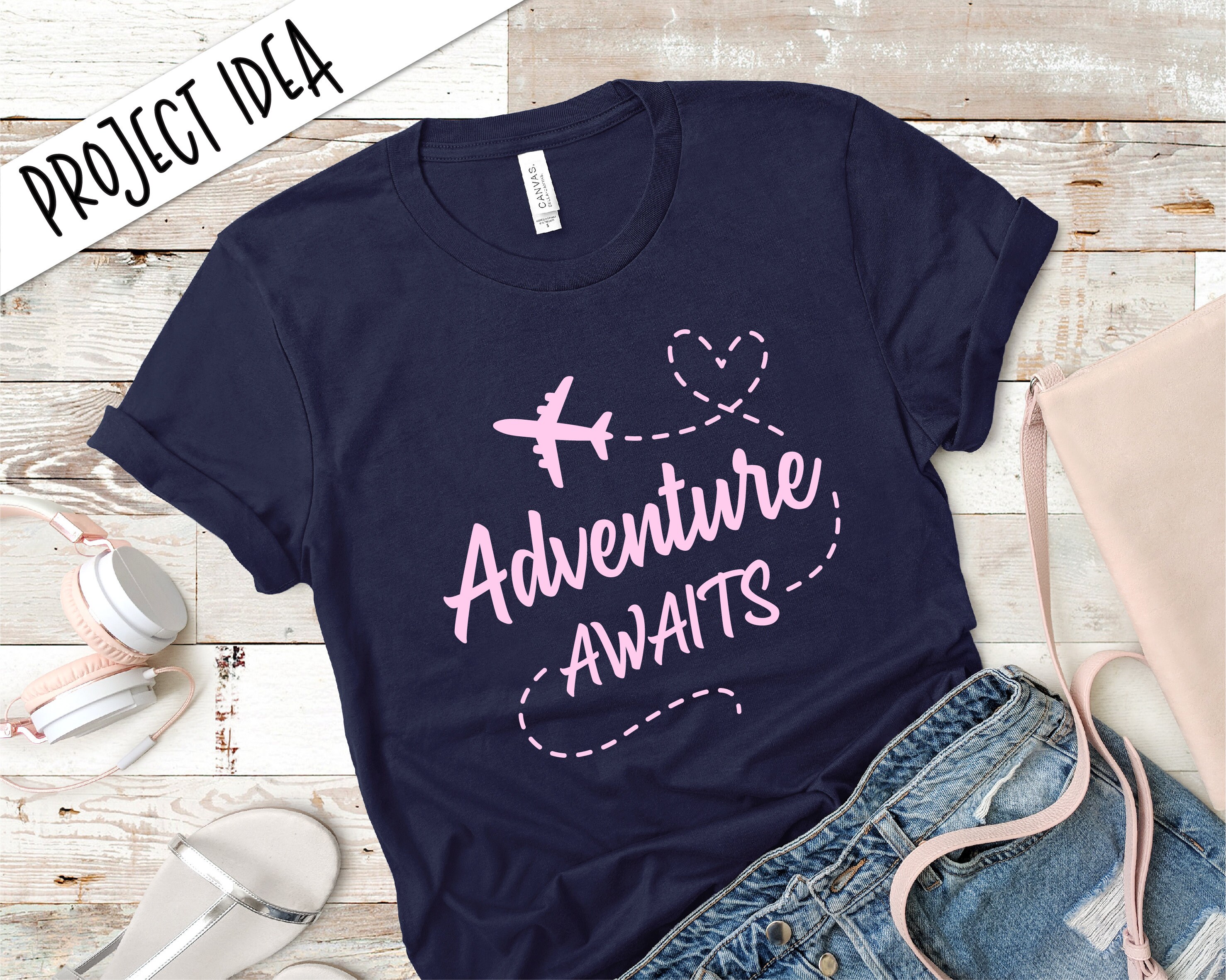 Adventure awaits SVG cut file Airplane Travel love Wanderlust | Etsy