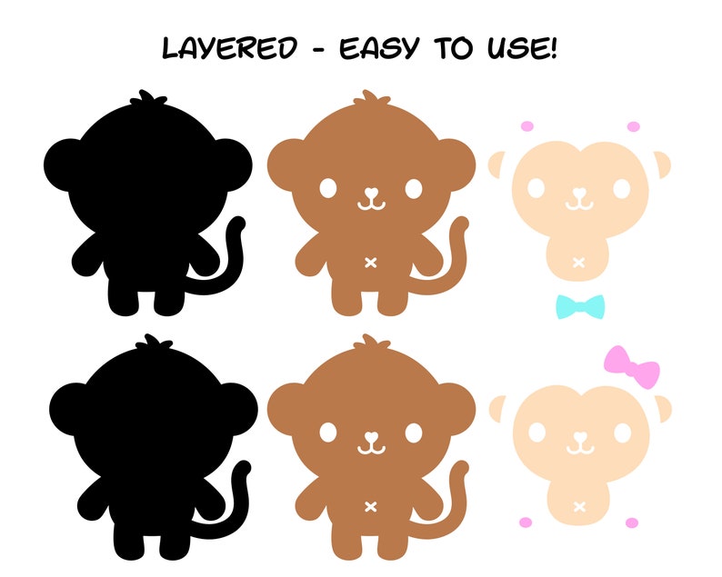 Free Free 192 Cute Monkey Svg Free SVG PNG EPS DXF File