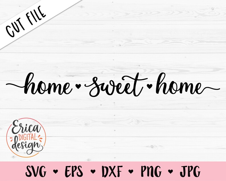 Download Art Collectibles Clip Art Home Sweet Home Svg Family Cut File Wedding Quote Farmhouse Sign Wall Decor Love Silhouette Cricut Vinyl Decal Cnc Laser Engraving Printable